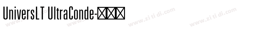 UniversLT UltraConde字体转换